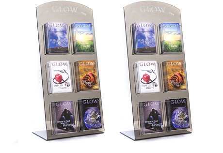 Glow 6 pocket table rack 1bcba61b1b7fccbd043db57bf2e40891e178a6e2eebb60b4e083f834ba0be52c